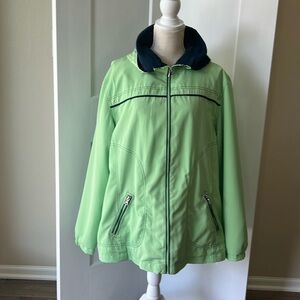 Studio Works Jacket with zip off hood and elastic back cinch.Size XL.